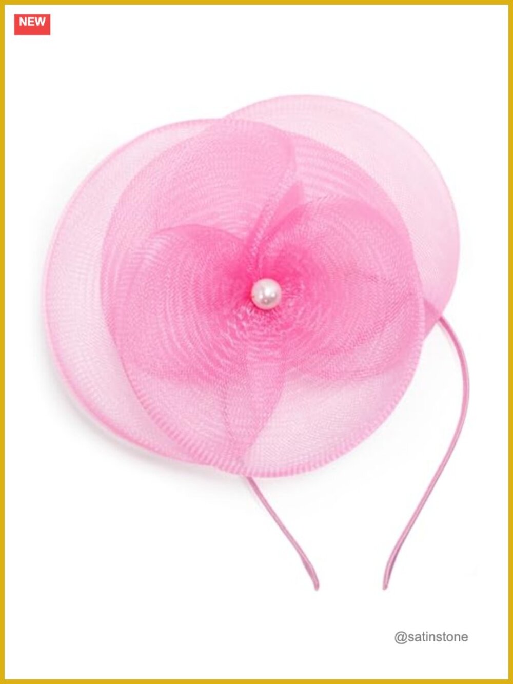Women's Fascinator Hat Tea Party Derby Headband with Hairpin